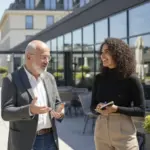 Im Gespraeh mit Unternehmerin